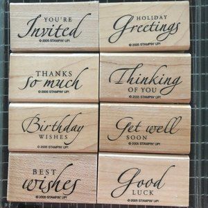 SU! GREETINGS - Sincere Salutations Rubber Stamp